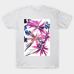 Summer Pink Flowers T-Shirt